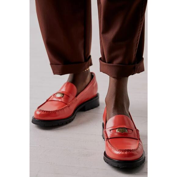 New Free People Liv Loafer Coral Fusion Women Size 8.5 - Picture 7 of 9